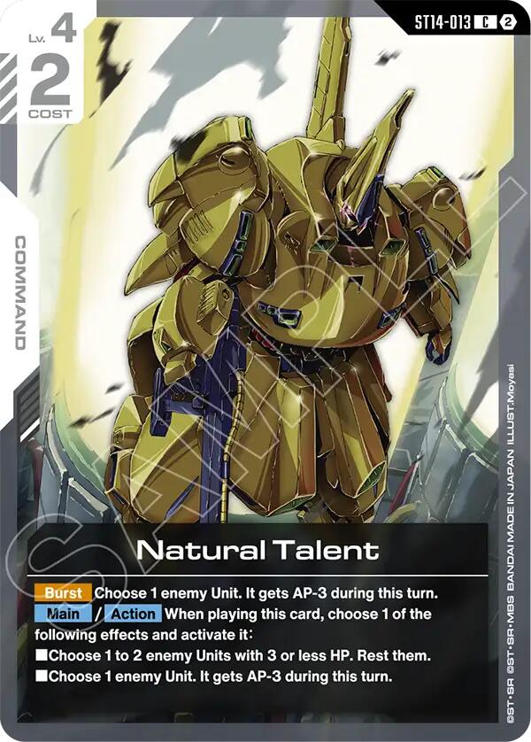Natural Talent (ST14-013) [Starter Deck 14: Heavy Dominion]