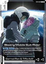 Blazing Mobile Suit Rider (ST14-014) [Starter Deck 14: Heavy Dominion]
