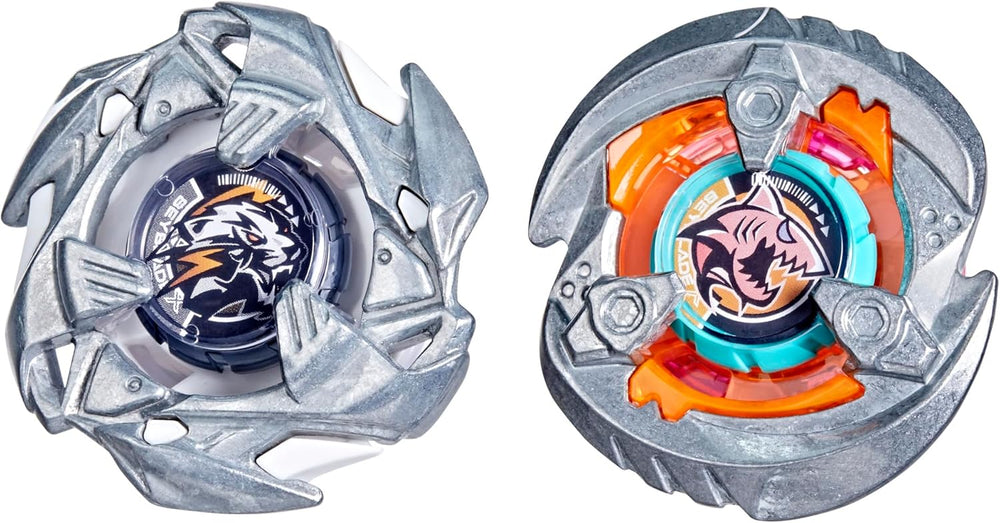 Beyblade X: Gill Shark 4-70O BX & Pearl Tiger 3-60U BX Dual Pack Set
