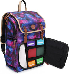 Enhance: Designer Edition Trading Card Storage Backpack Galaxy Print