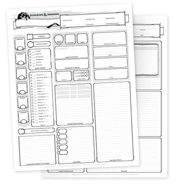 D&D 5th Edition: Character Sheets