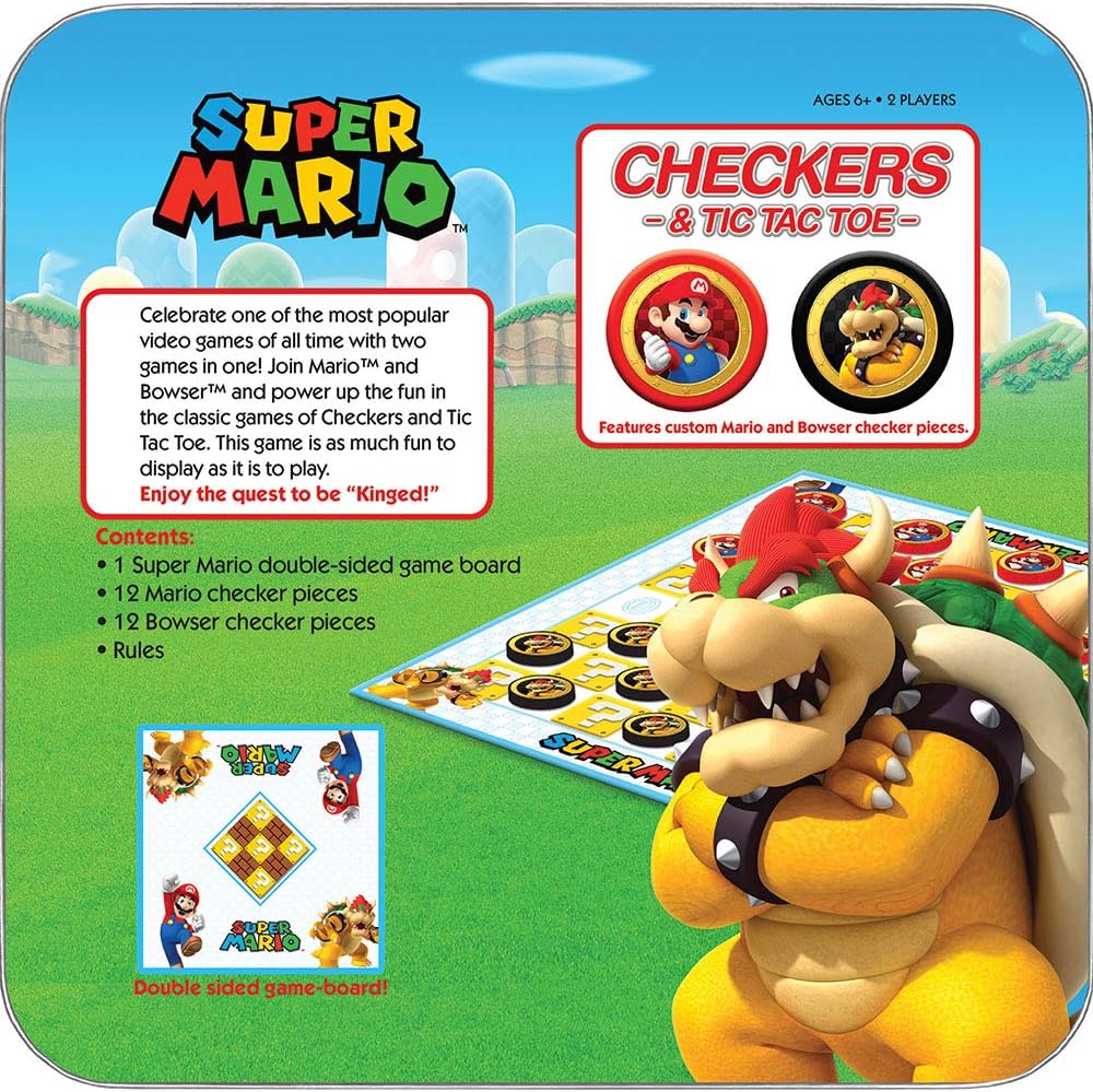 Super Mario: Checkers & Tic Tac Toe