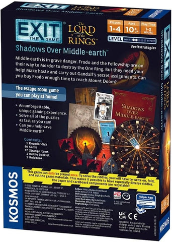 EXIT: The Lord Of The Rings- Shadows Over Middle-Earth