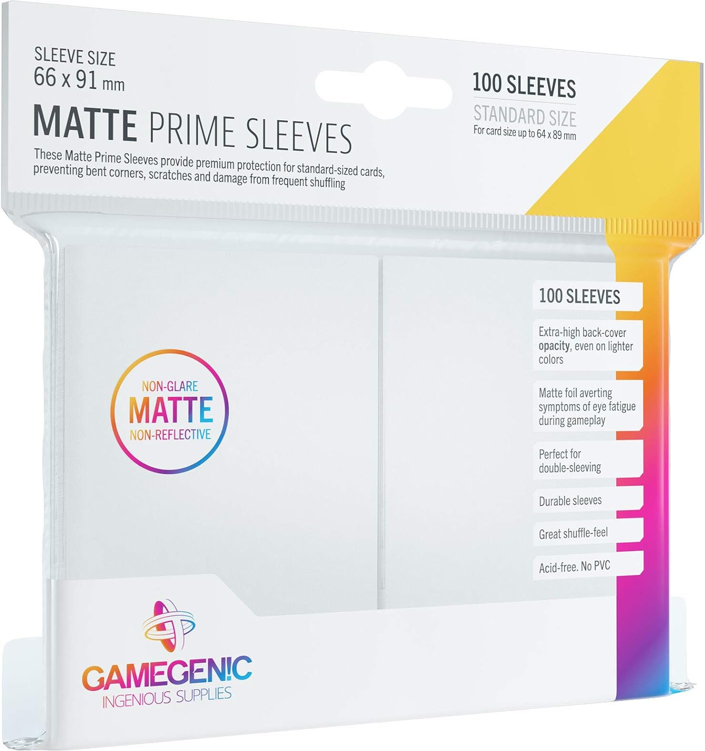 Deck Protector: Prime - Matte White (100)