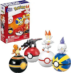 Mega Construx: Pokemon - Fire-Type Trainer Team