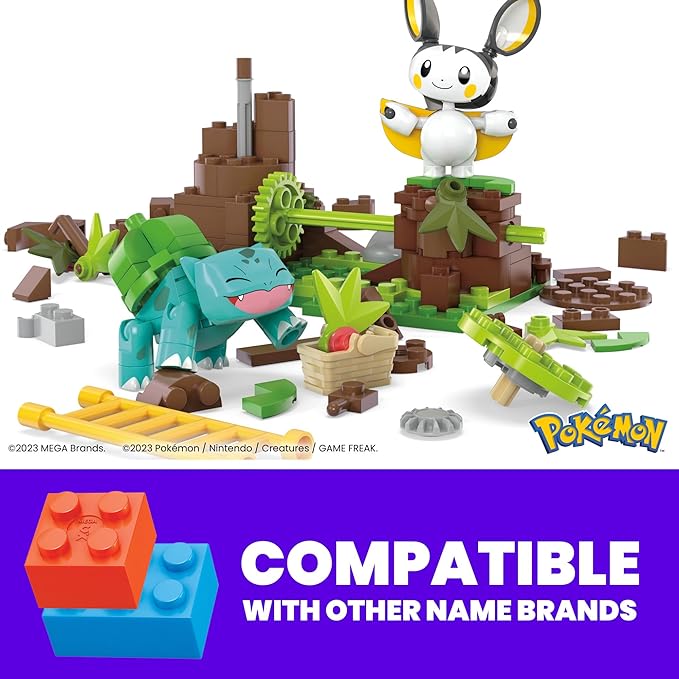 Mega Construx: Pokemon - Emolga & Bulbasaur's Woods