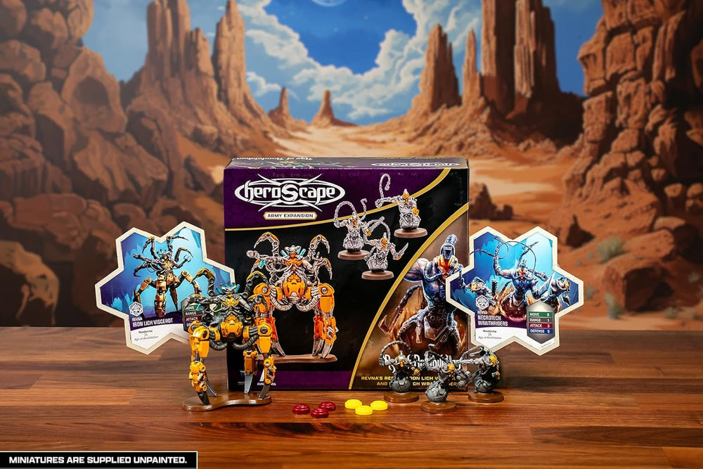 Heroscape: Army Expansion - Revna's Rebuke: Iron Lich & Wraithriders