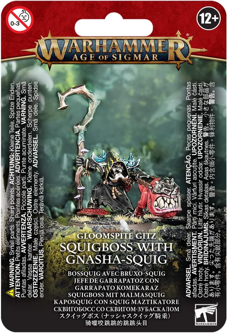 Warhammer Age of Sigmar: Gloomspite Gitz - Squigboss With Gnasha-Squig