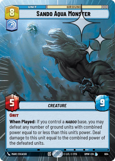 Sando Aqua Monster (604) (Hyperspace Foil) (604) [Homeworlds]