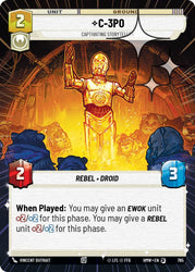 C-3PO - Captivating Storyteller (765) (Hyperspace Foil) (765) [Homeworlds]