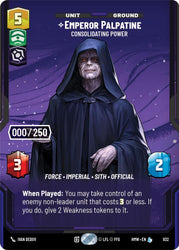 Emperor Palpatine - Consolidating Power (932) (Serialized) (932) [Homeworlds]