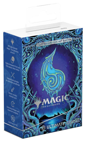 Supplies: Magic The Gathering - Mana Token Art Sleeves - Island (100-Pack)