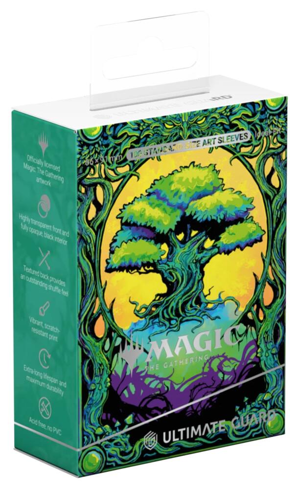 Supplies: Magic The Gathering - Mana Token Art Sleeves - Forest (100-Pack)