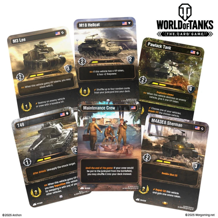 World of Tanks Strategy Card Game - First Strike - USA Starter