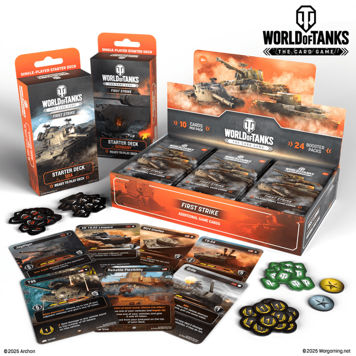 World of Tanks Strategy Card Game - First Strike - Booster Box Display