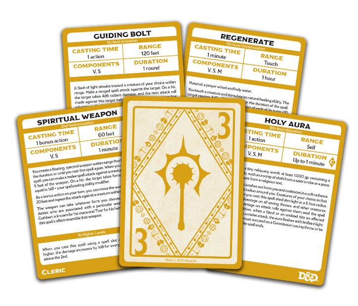 D&D: Spellbook Cards - Cleric