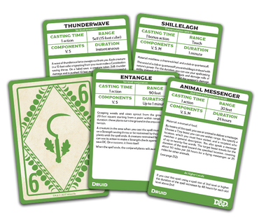 D&D: Spellbook Cards - Druid