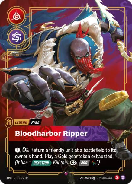 Pyke, Bloodharbor Ripper (185/219) [Unleashed]