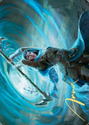 Sea Gate Stormcaller Art Card (Gold-Stamped Signature) [Zendikar Rising Art Series]