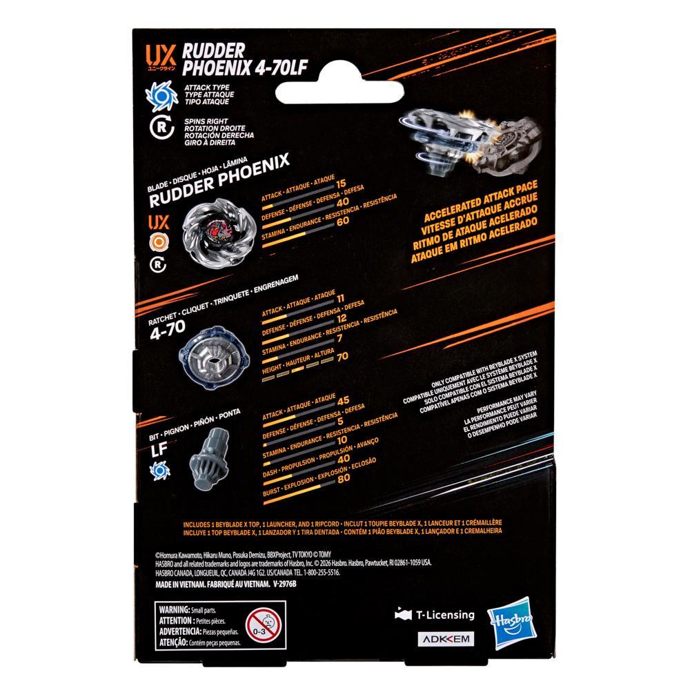 Beyblade X: Rudder Phoenix 4-70LF