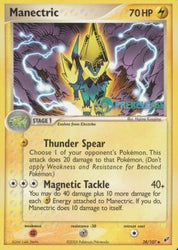 Manectric EX (38/107) (Deoxys Prerelease Promo) [Nintendo: Black Star Promos]