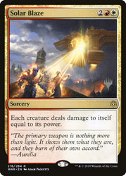 Solar Blaze (Promo Pack) [War of the Spark Promos]