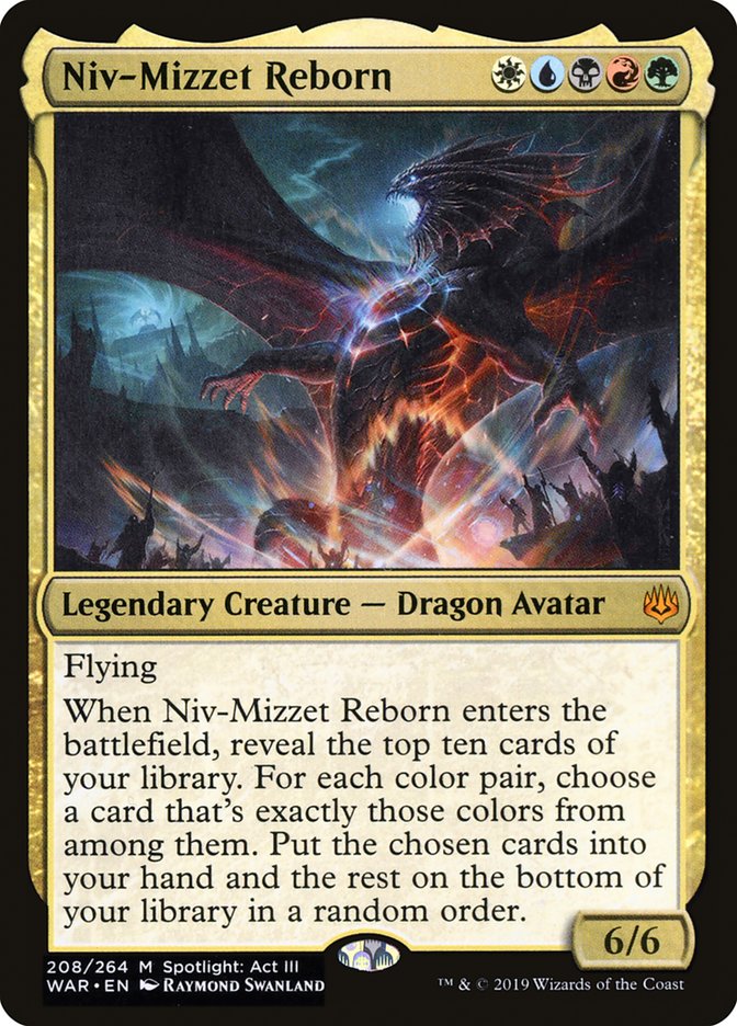 niv mizzet card sleeves Commander Case Compatible with MTG Commanders & OP Leaders | 10 Pack | UV Protection Mini Snap Whenever a player casts an instant or sorcery spell Niv-Mizzet Reborn [War of the