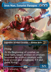 Iron Man, Futurist Paragon (Borderless) [Marvel Super Heroes Commander]