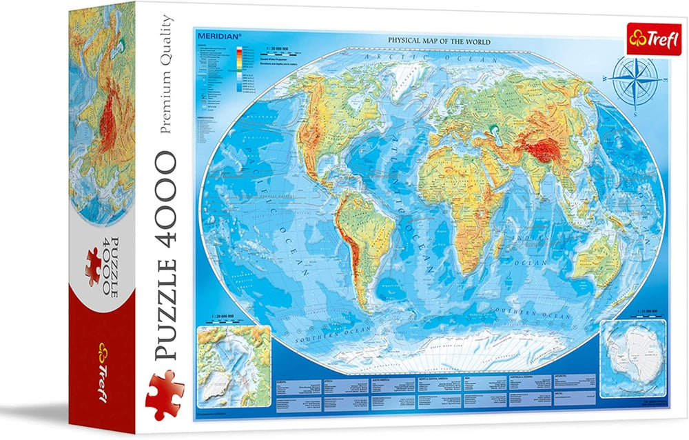 Large Map of the World Puzzle (4000 pc)