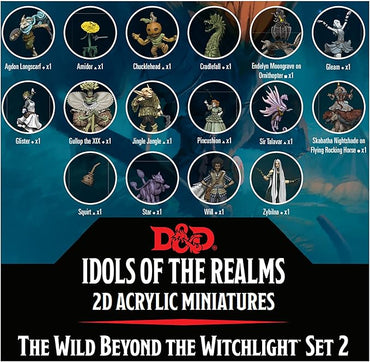 D&D: Idols of the Realms 2D Acrylic Miniatures - The Wild Beyond the Witchlight Set 2