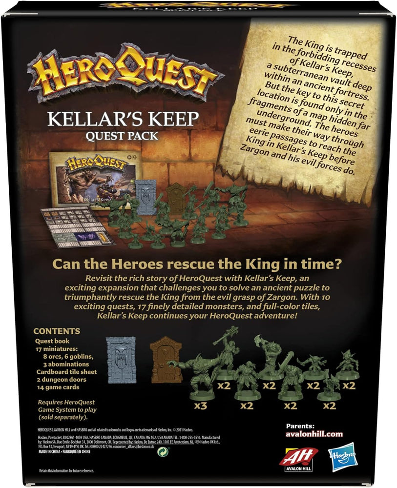 Heroquest Kellar's Keep Quest Pack
