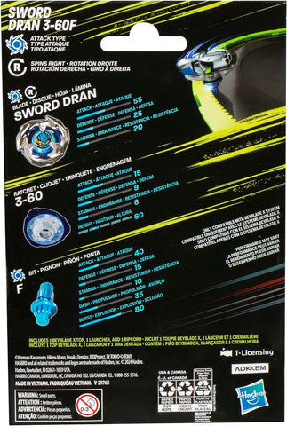 Beyblade X: Sword Dran 3-60F