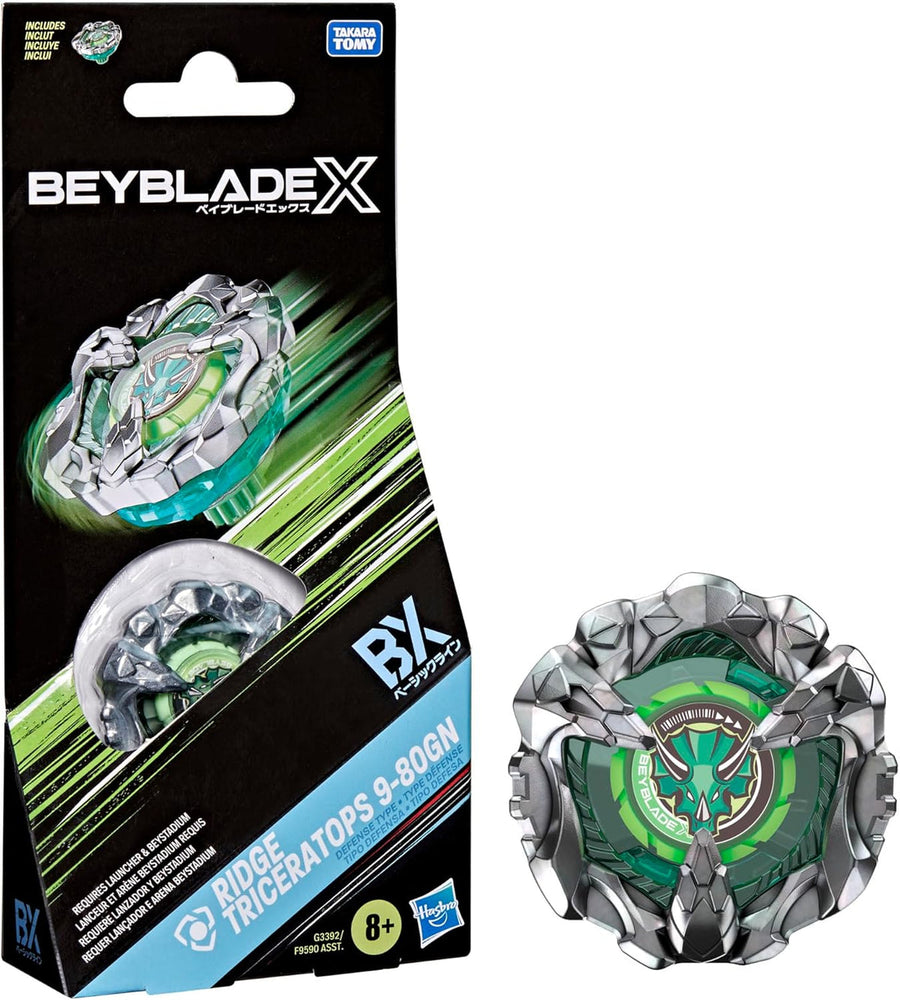 Beyblade X: Ridge Triceratops 9-80GN Booster Pack Set