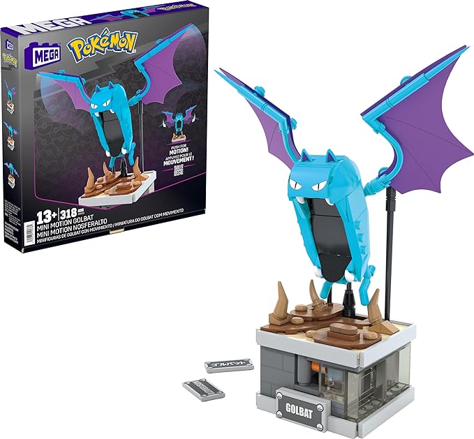 MEGA Pokémon: Mini Motion Golbat - Building Toy Kit (313 Pieces)