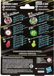 Beyblade X: Chain Incendio 5-60HT and Arrow Wizard 4-60N