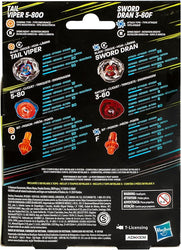 Beyblade X: Tail Viper 5-800 and Sword Dran 3-60F