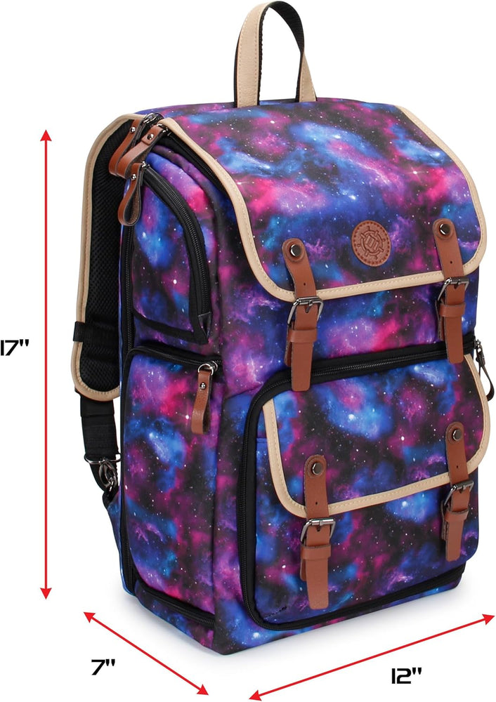 Enhance: Designer Edition Trading Card Storage Backpack Galaxy Print