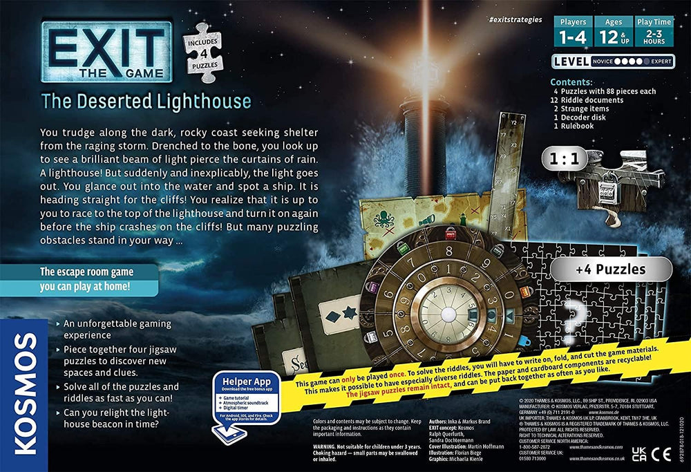 EXIT: The Deserted Lighthouse (With Jigsaw Puzzles)
