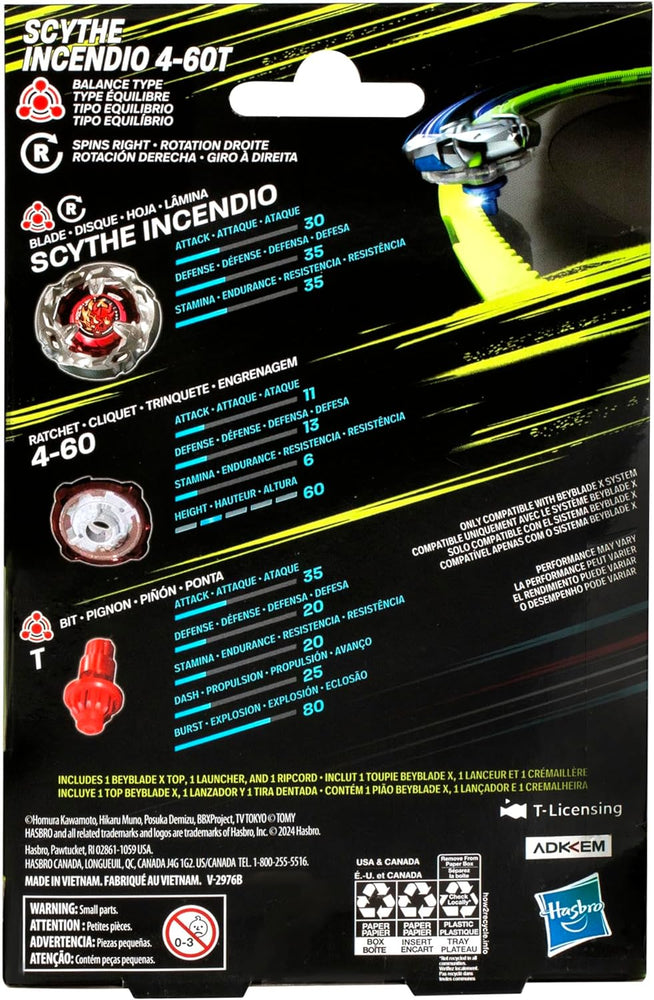 Beyblade X: Scythe Incendio 4-60T