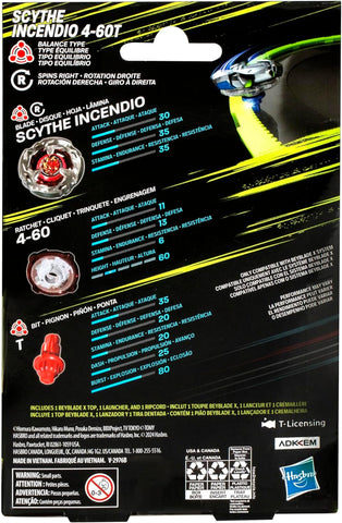 Beyblade X: Scythe Incendio 4-60T