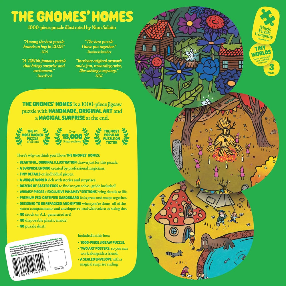 The Gnomes' Homes - 1000 Piece Jigsaw Puzzle