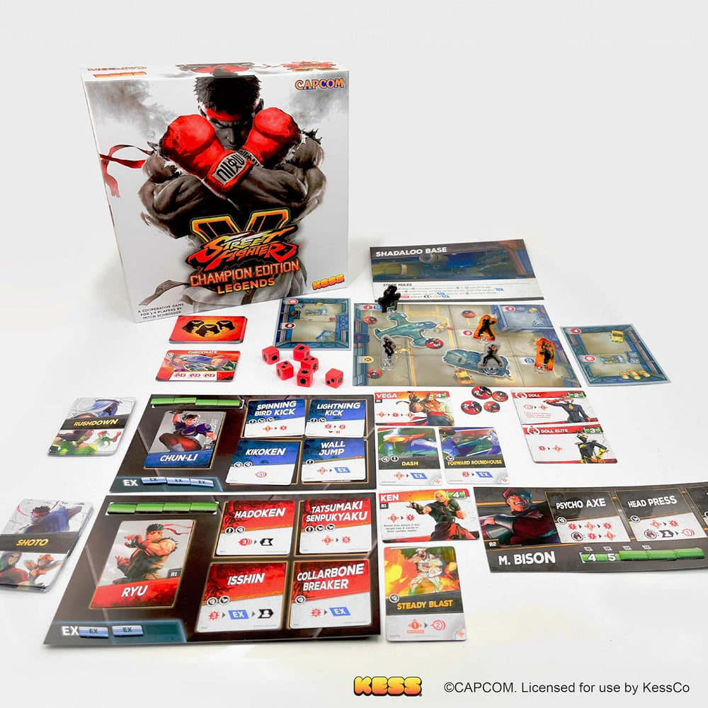 Street Fighter V: Champion Edition Legends Board Game