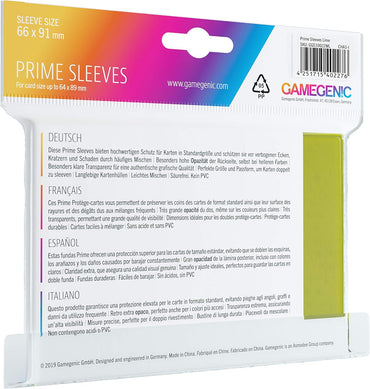 Gamegenic: Prime Deck Protector - Lime (100)