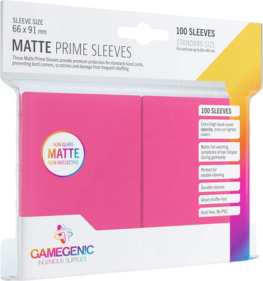 Gamegenic: Prime Deck Protector - Matte Pink (100)