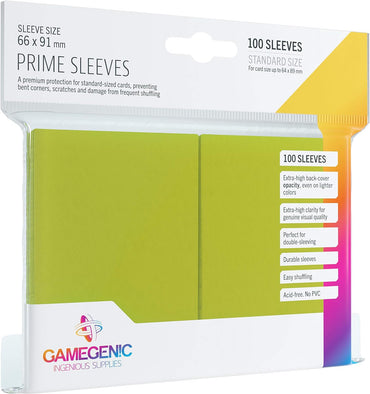Gamegenic: Prime Deck Protector - Lime (100)