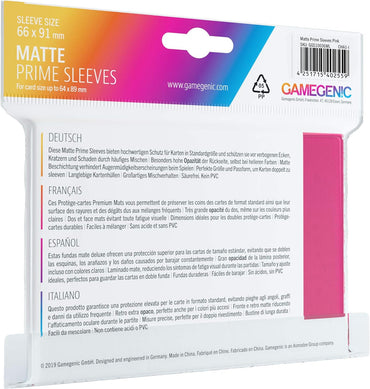 Gamegenic: Prime Deck Protector - Matte Pink (100)