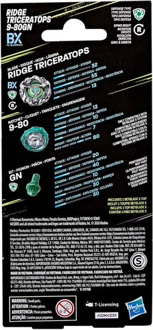 Beyblade X: Ridge Triceratops 9-80GN Booster Pack Set
