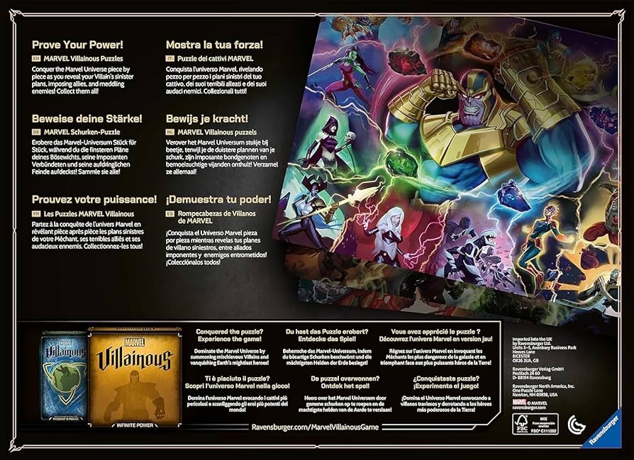 Marvel Villainous: Thanos 1000pc Puzzle