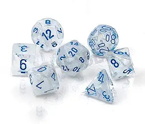 Chessex: Borealis Polyhedral Icicle/Light Blue Luminary (CHX 27581)