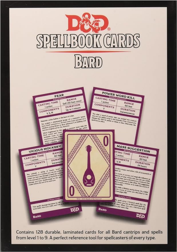 D&D: Spellbook Cards - Bard